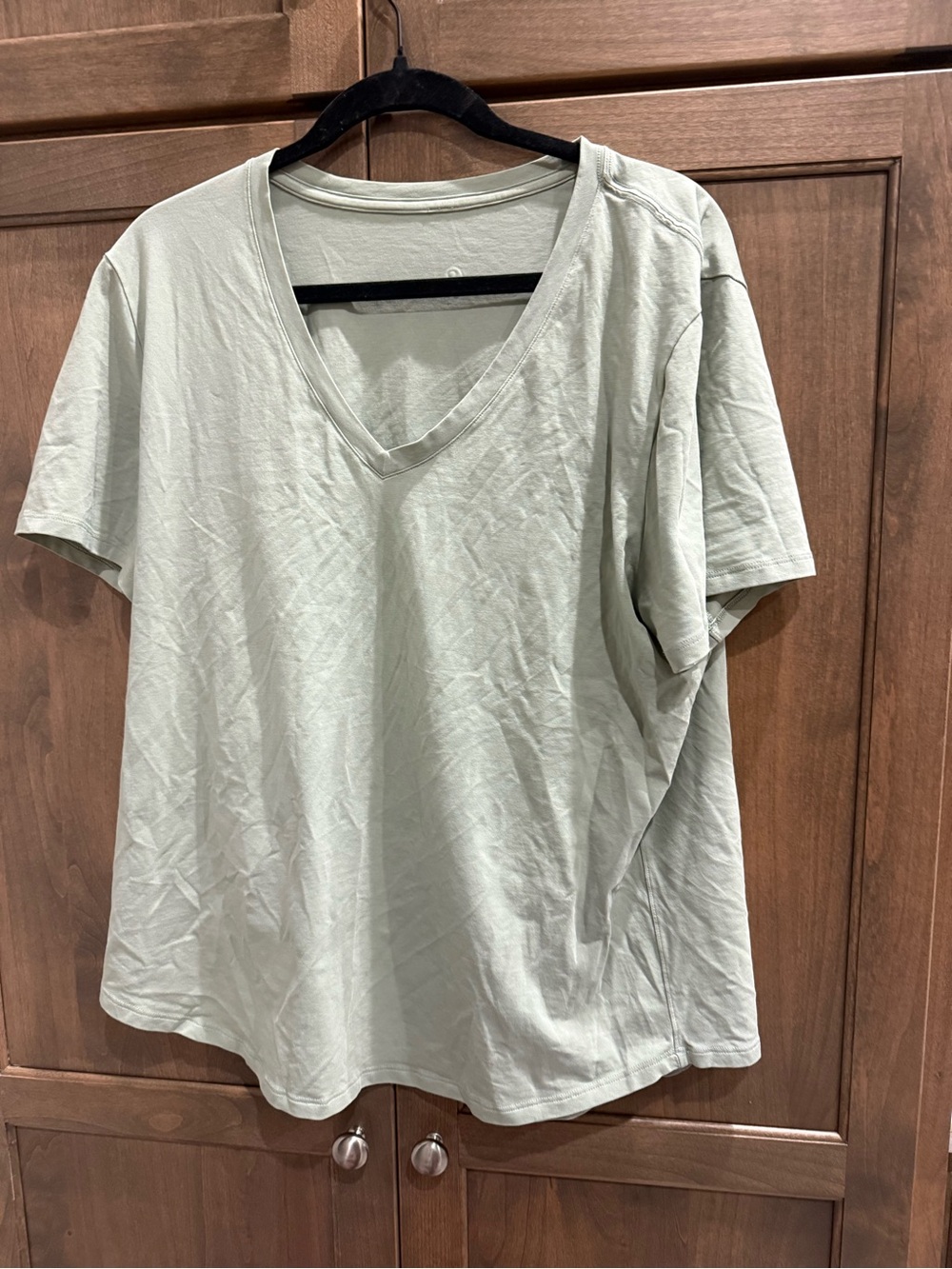 Women’s V-Neck Short Sleeve Tee - Light Sage